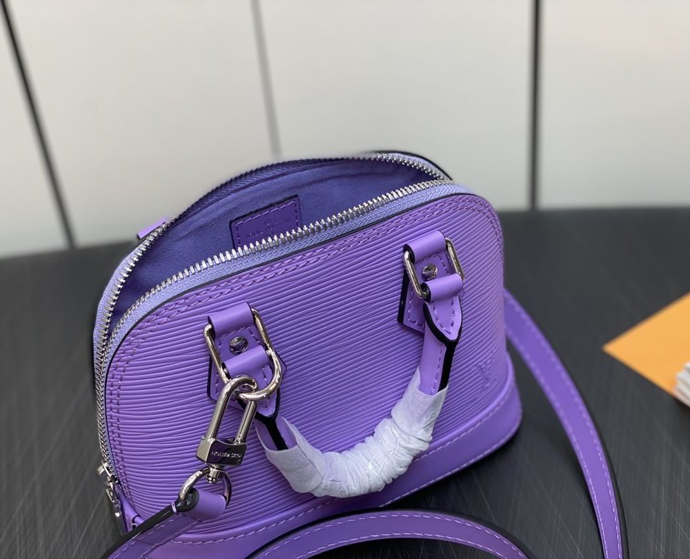 1:1 Replica Louis Vuitton LV Nano Alma Epi Leather Black/Orange/Green/Purple/Quartz Luxury Bag For Women M81945/M82404/M82403/M82402/M82411 - 18cm/ 3.1in