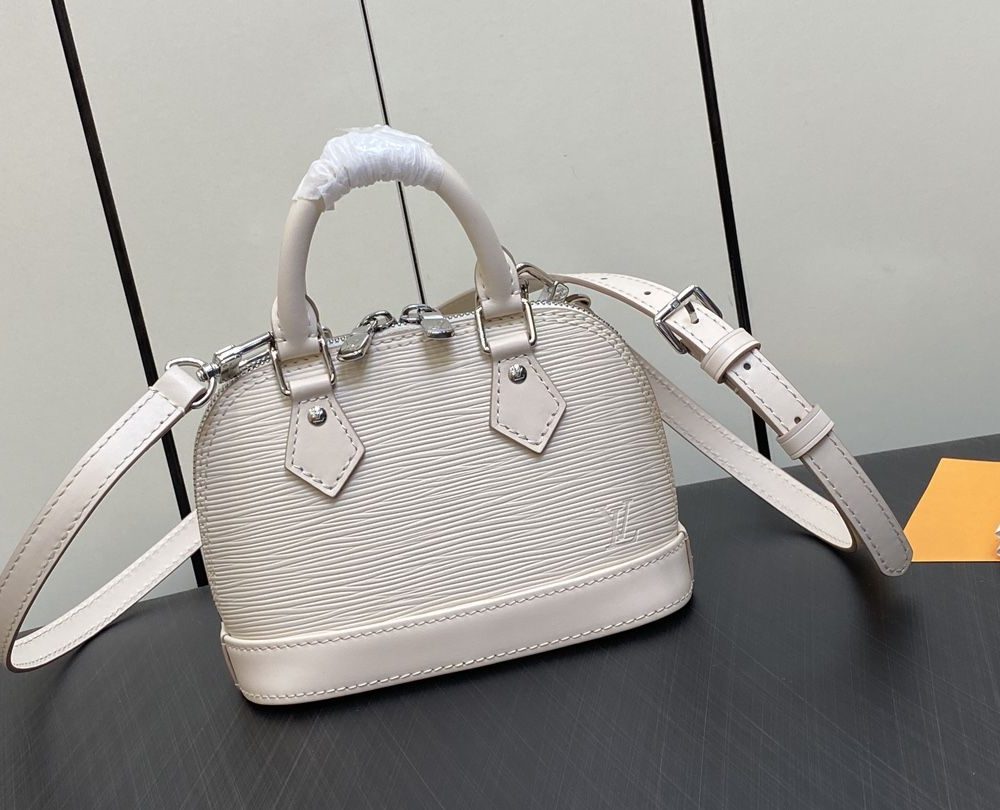 1:1 Replica Louis Vuitton LV Nano Alma Epi Leather Black/Orange/Green/Purple/Quartz Luxury Bag For Women M81945/M82404/M82403/M82402/M82411 - 18cm/ 3.1in