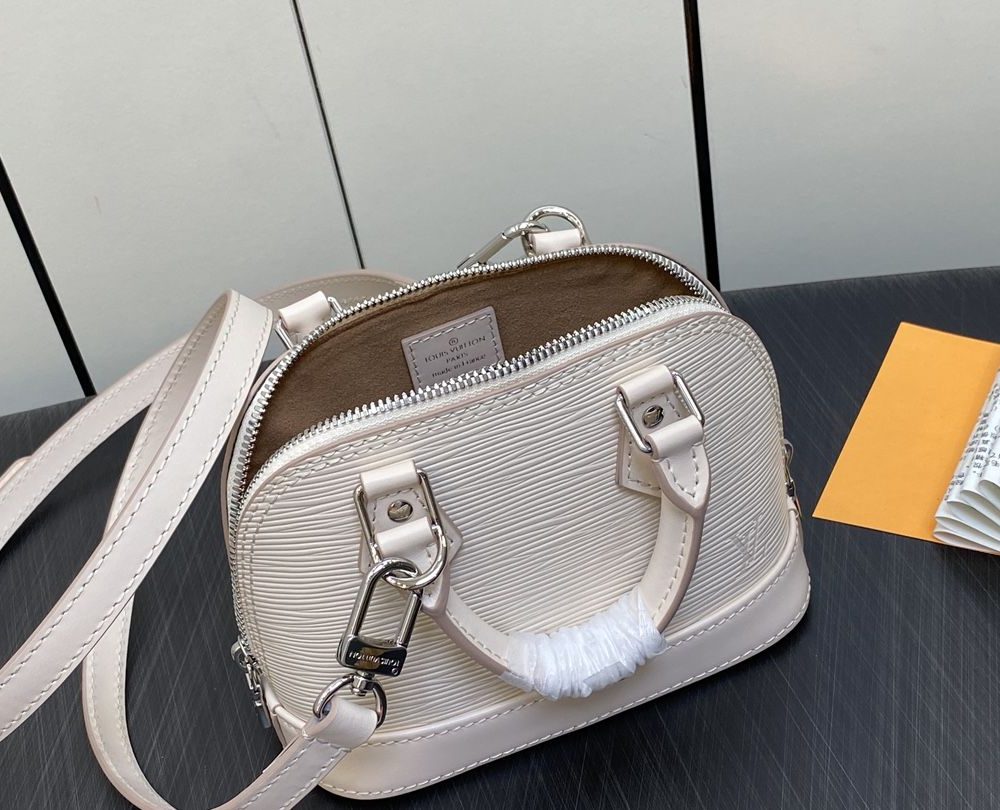 1:1 Replica Louis Vuitton LV Nano Alma Epi Leather Black/Orange/Green/Purple/Quartz Luxury Bag For Women M81945/M82404/M82403/M82402/M82411 - 18cm/ 3.1in