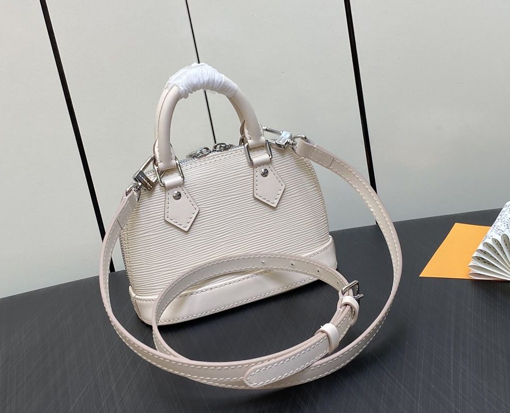 1:1 Replica Louis Vuitton LV Nano Alma Epi Leather Black/Orange/Green/Purple/Quartz Luxury Bag For Women M81945/M82404/M82403/M82402/M82411 - 18cm/ 3.1in