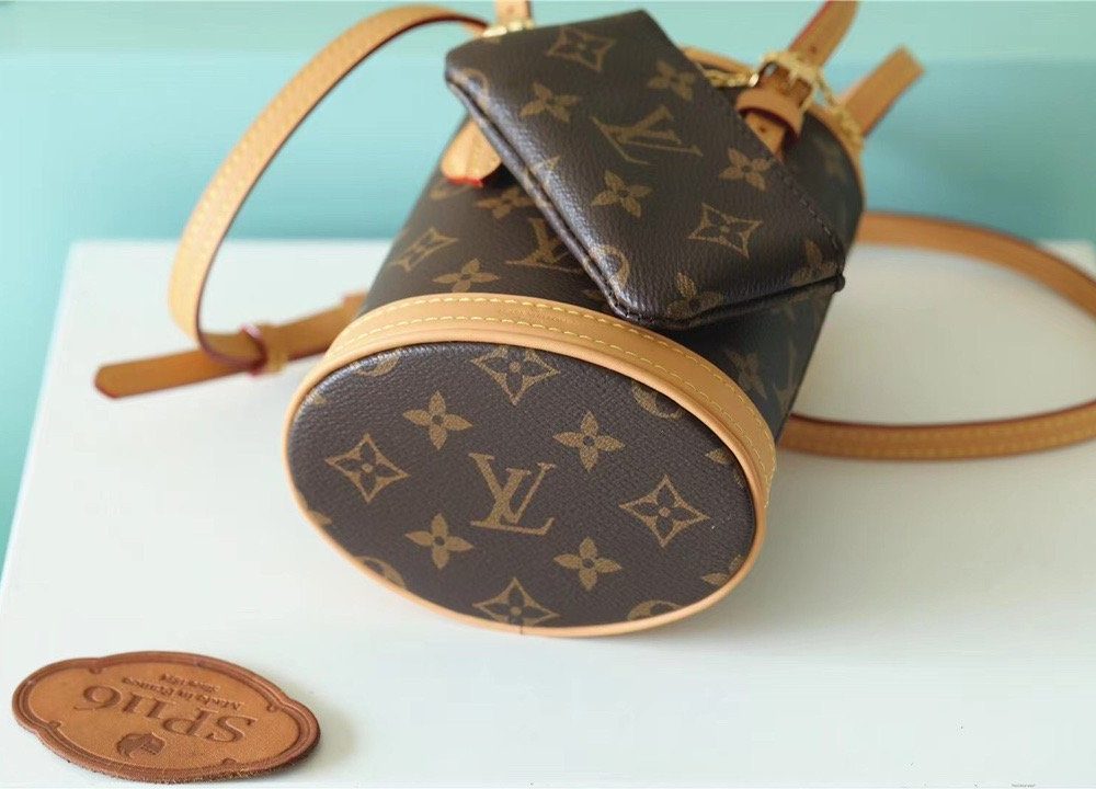 1:1 Replica Louis Vuitton LV Nano Bucket Bag Monogram Canvas Brown Luxury Bag For Women Brown - 6.7in/17cm
