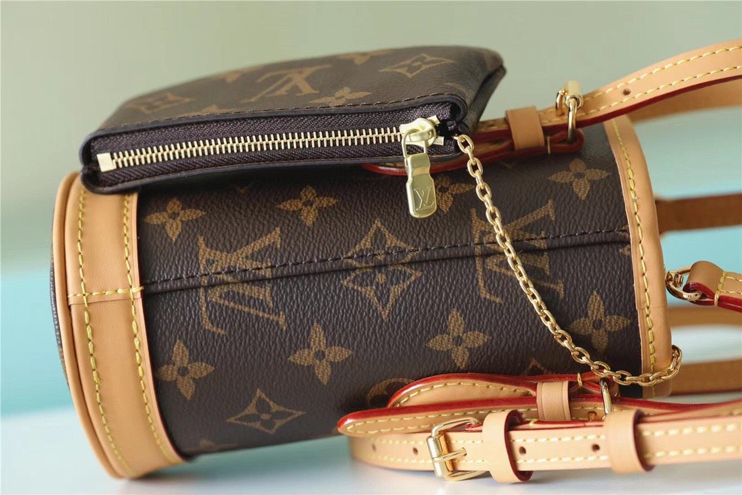 1:1 Replica Louis Vuitton LV Nano Bucket Bag Monogram Canvas Brown Luxury Bag For Women Brown - 6.7in/17cm - Image 8