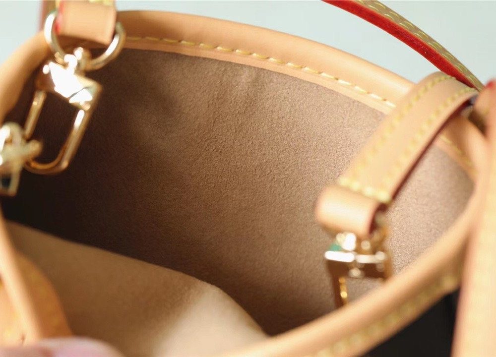 1:1 Replica Louis Vuitton LV Nano Bucket Bag Monogram Canvas Brown Luxury Bag For Women Brown - 6.7in/17cm