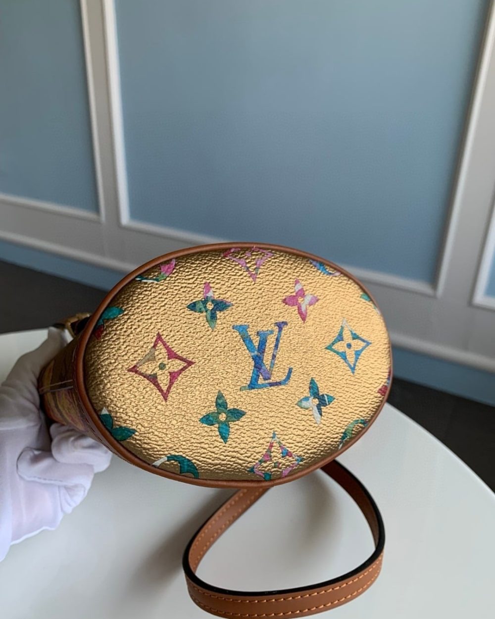 1:1 Replica Louis Vuitton LV Nano Bucket Gold Luxury Bag For Women M81724 - 6.7in/17cm