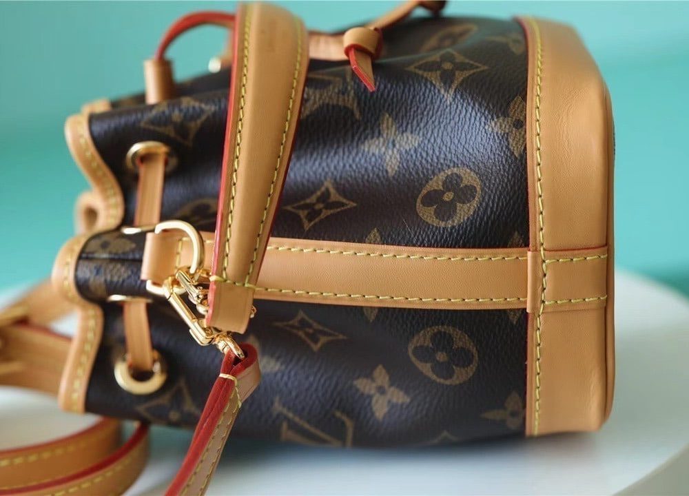1:1 Replica Louis Vuitton LV Nano Noe Monogram Canvas Luxury Bag For Women M81266 - 16cm/6.3in
