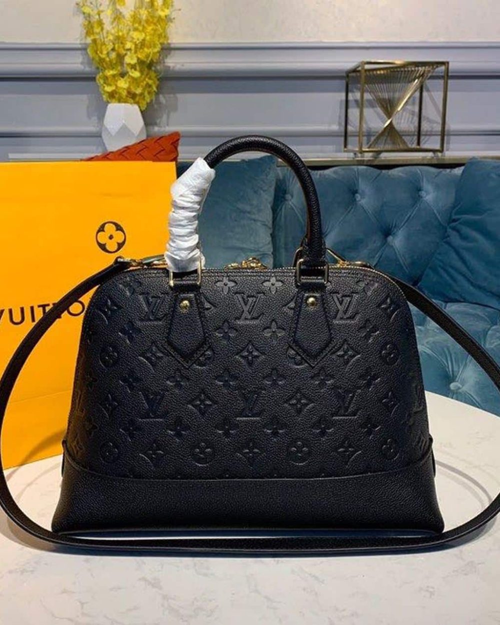 1:1 Replica Louis Vuitton LV Neo Alma PM Monogram Empreinte Leather Exclusive Bag For Women M44832 - 35cm/ 13.8in