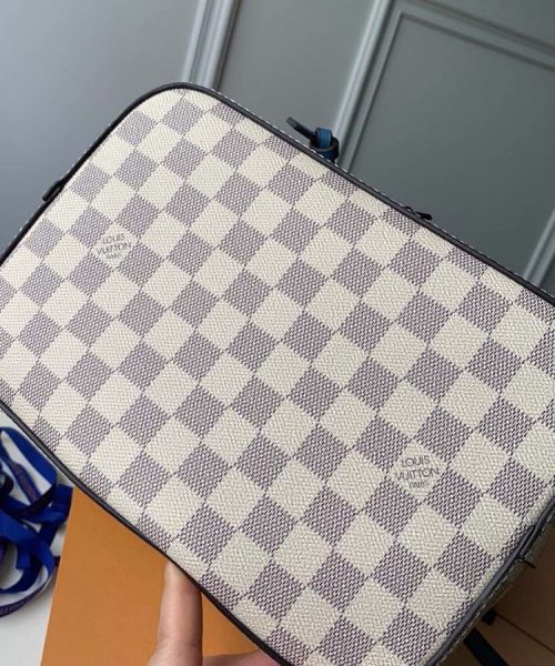 1:1 Replica Louis Vuitton LV NéoNoé MM Damier Azur Canvas Luxury Bag For Women N40153 - 10.2in/26cm