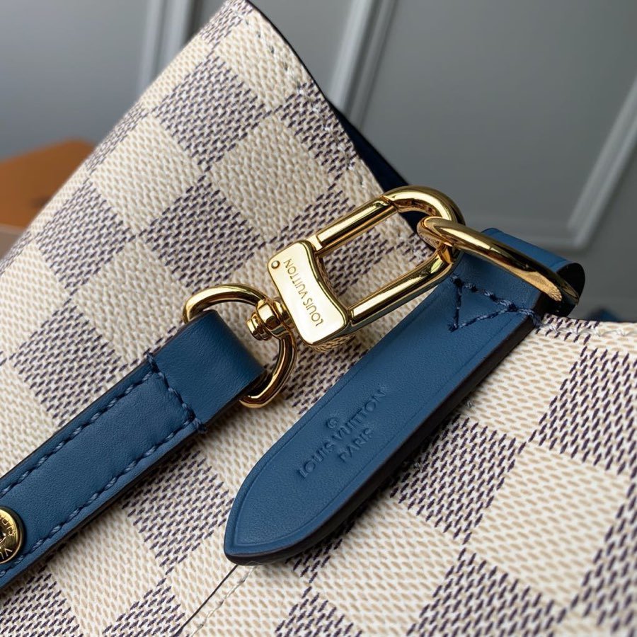 1:1 Replica Louis Vuitton LV NéoNoé MM Damier Azur Canvas Luxury Bag For Women N40153 - 10.2in/26cm - Image 10