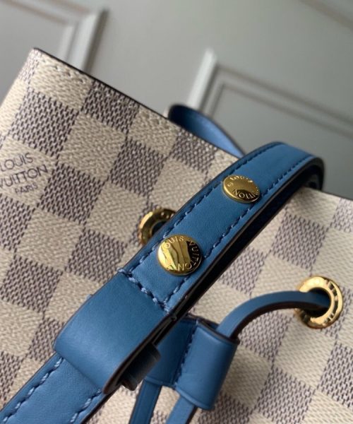 1:1 Replica Louis Vuitton LV NéoNoé MM Damier Azur Canvas Luxury Bag For Women N40153 - 10.2in/26cm