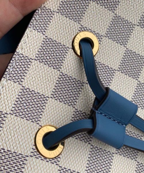 1:1 Replica Louis Vuitton LV NéoNoé MM Damier Azur Canvas Luxury Bag For Women N40153 - 10.2in/26cm