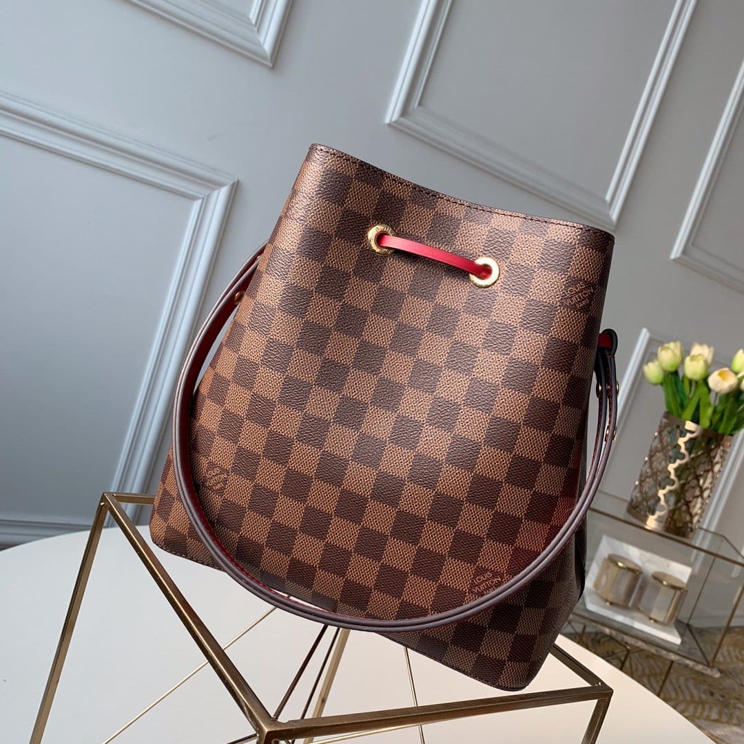 1:1 Replica Louis Vuitton LV NéoNoé MM Damier Ebene Canvas Luxury Bag For Women N40214 - 10.2in/26cm - Image 2