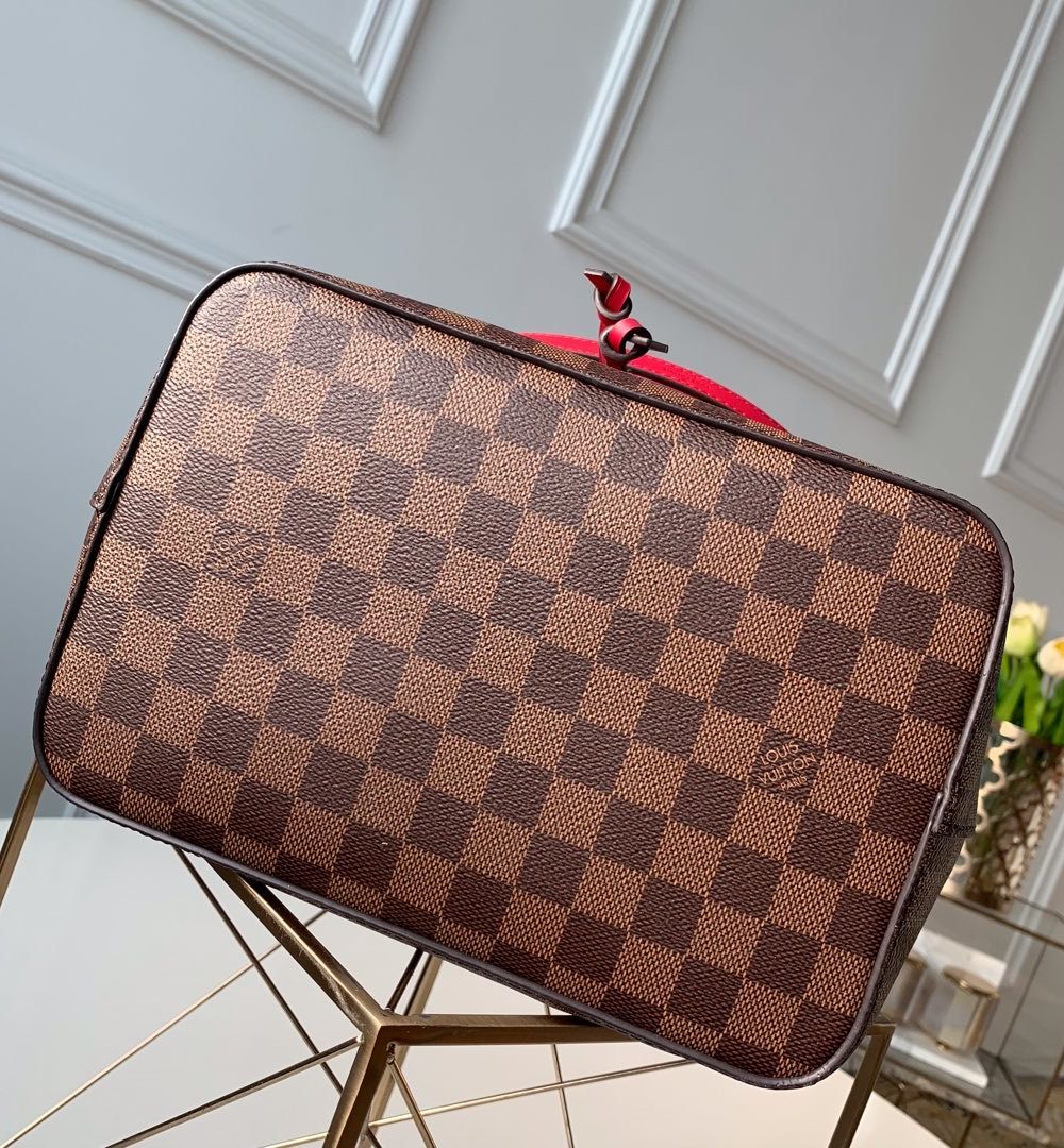 1:1 Replica Louis Vuitton LV NéoNoé MM Damier Ebene Canvas Luxury Bag For Women N40214 - 10.2in/26cm