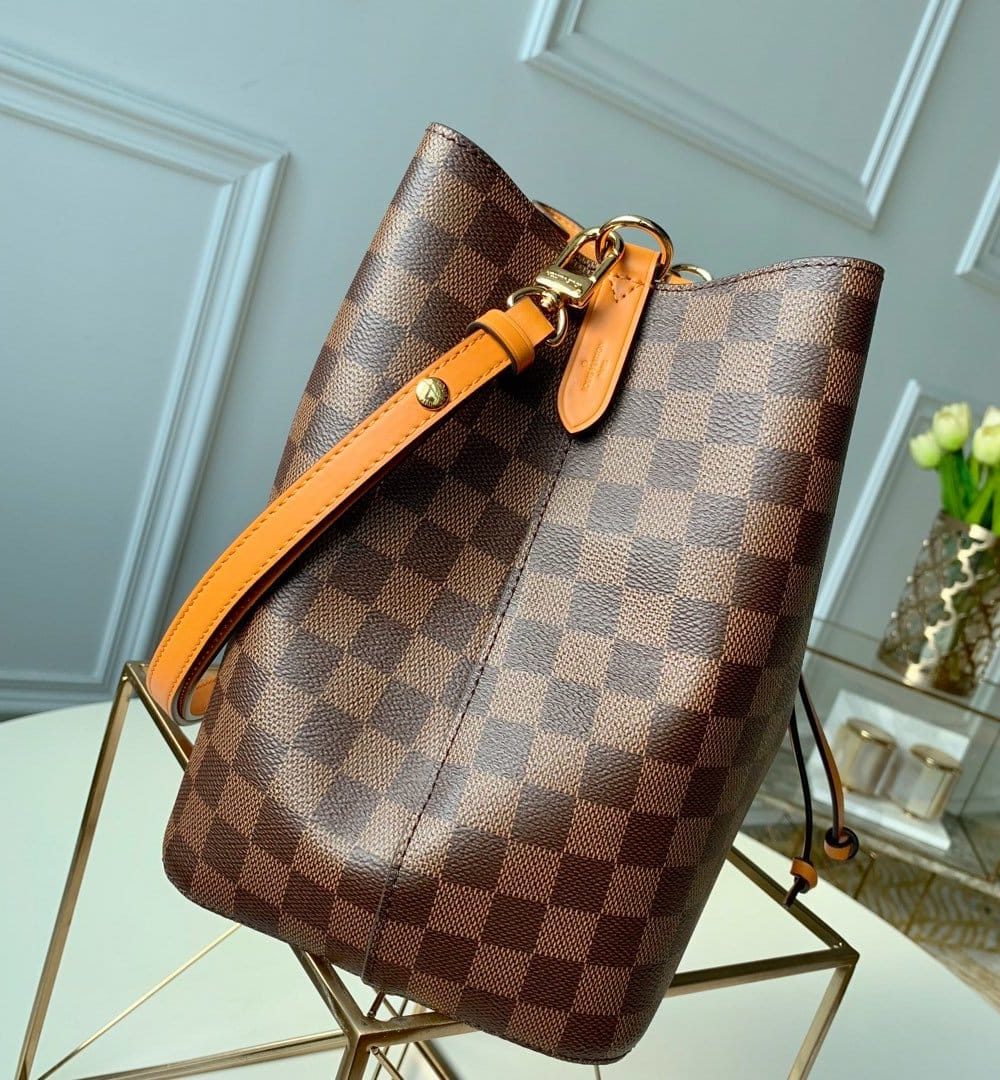 1:1 Replica Louis Vuitton LV NéoNoé MM Damier Ebene Canvas Luxury Bag For Women N40213 - 10.2in/26cm