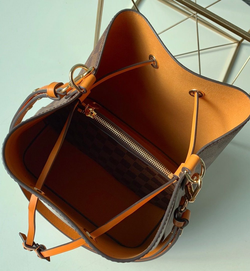 1:1 Replica Louis Vuitton LV NéoNoé MM Damier Ebene Canvas Luxury Bag For Women N40213 - 10.2in/26cm