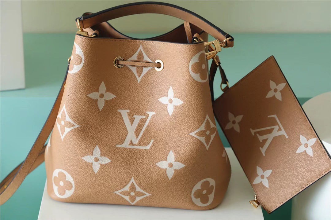 1:1 Replica Louis Vuitton LV NeoNoe MM Monogram Empreinte Leather Luxury Bag For Women M45808 - 10.2in/26cm - Image 6