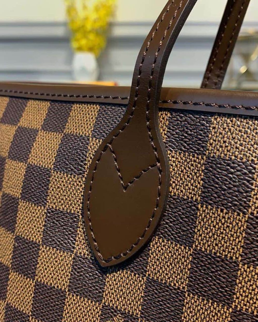 1:1 Replica Louis Vuitton LV Neverfull GM Damier Ebene Canvas Luxury Bag For Women N41357 - 15.7in/40cm