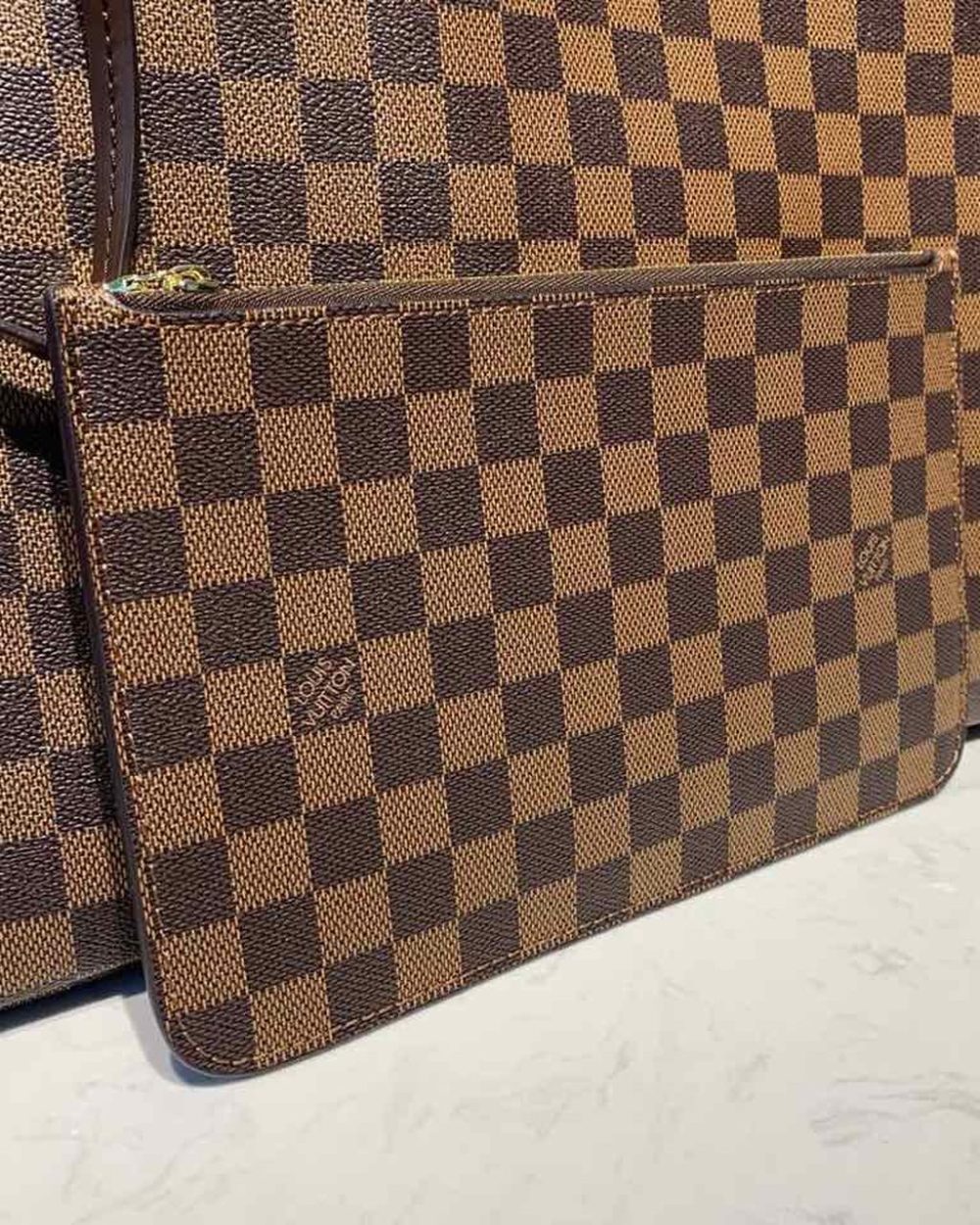 1:1 Replica Louis Vuitton LV Neverfull GM Damier Ebene Canvas Luxury Bag For Women N41357 - 15.7in/40cm