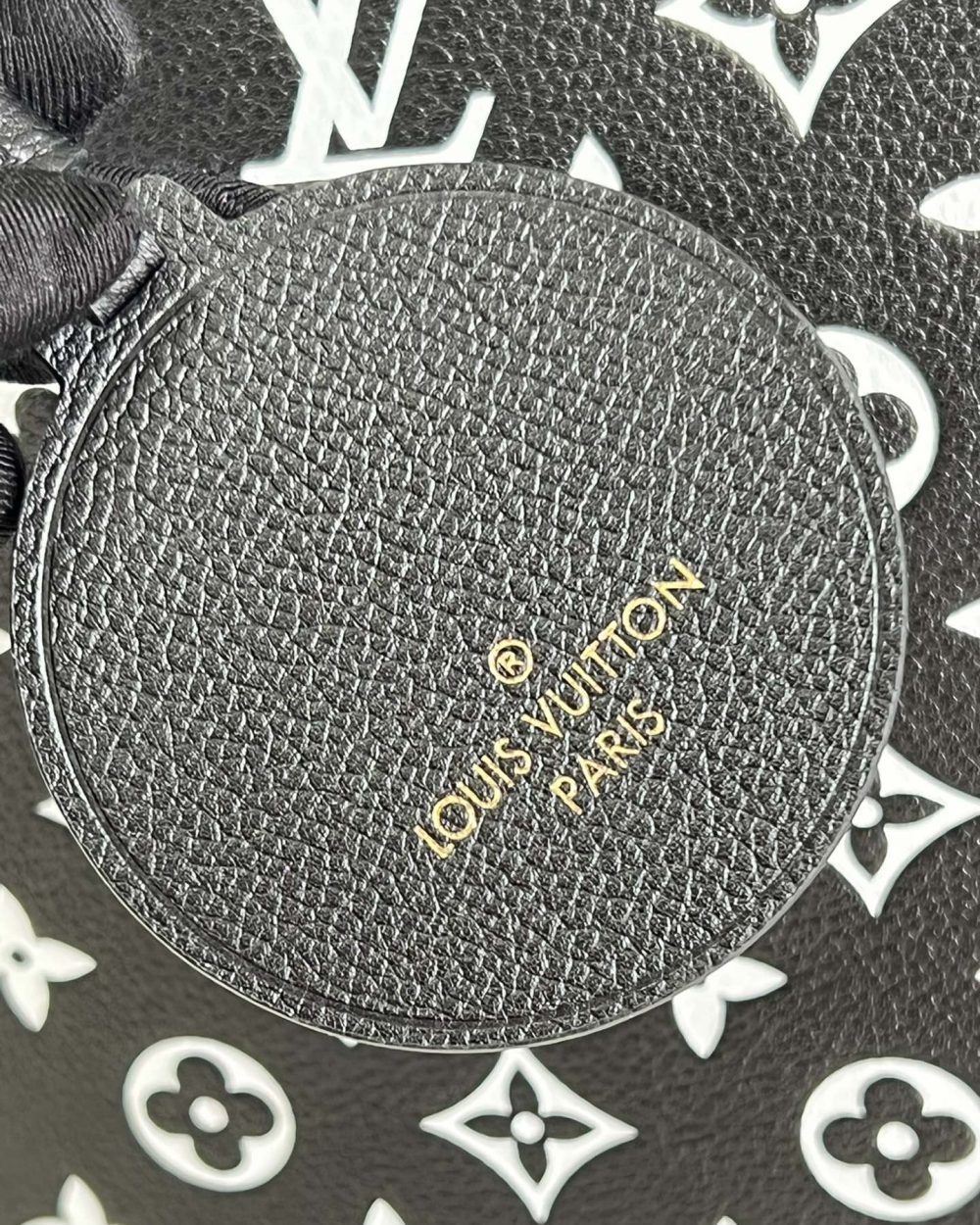 1:1 Replica Louis Vuitton LV Neverfull MM Monogram Empreinte Black/White Luxury Bag For Women M46103 - 12.2in/31cm