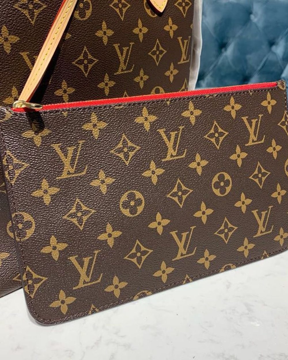 1:1 Replica Louis Vuitton LV Neverfull MM Monogram Canvas Luxury Bag For Women M41177 - 12.2in/31cm