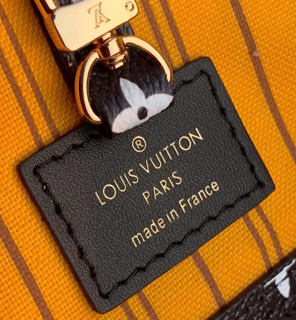 1:1 Replica Louis Vuitton LV Neverfull MM Monogram Canvas Jungle Black Luxury Bag For Women M44676 - 12.2in/31cm