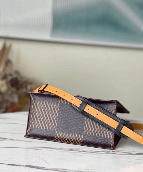 1:1 Replica Louis Vuitton LV Nigo Mini Damier Ebene And Monogram Canvas Luxury Bag For Women N40355 -35cm