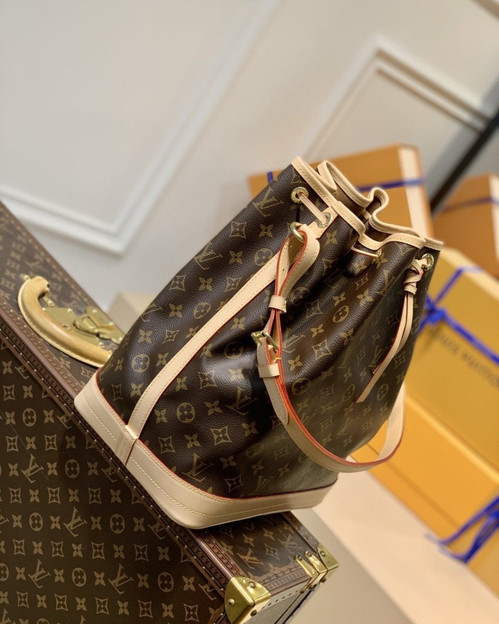 1:1 Replica Louis Vuitton LV Noé Monogram Canvas Luxury Bag For Women M42224 - 13.4in/36cm