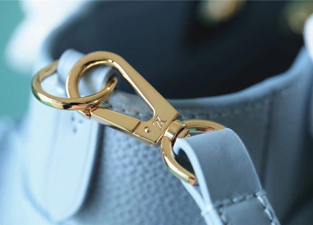 1:1 Replica Louis Vuitton LV On My Side PM Mahina Bleu Nuage Blue Luxury Bag For Women M59432 - 25cm/9.8in