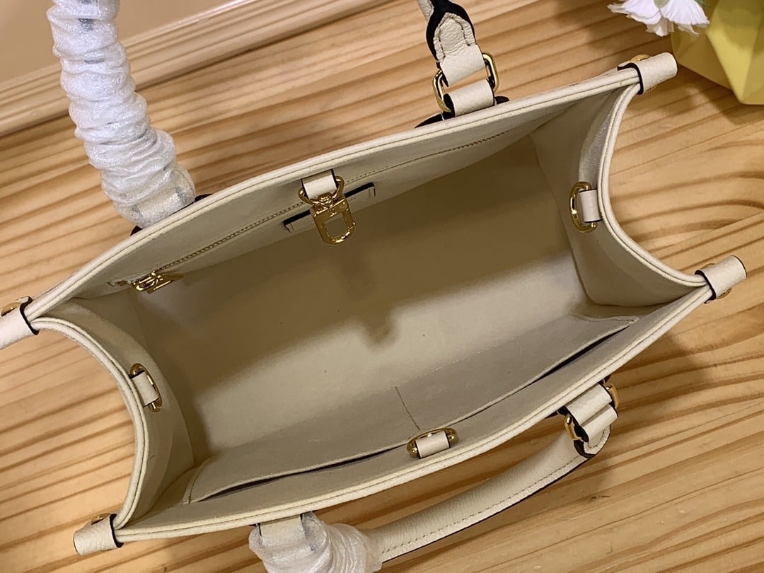 1:1 Replica Louis Vuitton LV OnTheGo PM Bag Monogram Empreinte Beige Luxury Bag For Women - 9.8in/25cm - Image 3