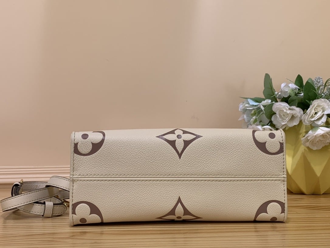 1:1 Replica Louis Vuitton LV OnTheGo PM Bag Monogram Empreinte Beige Luxury Bag For Women - 9.8in/25cm - Image 7