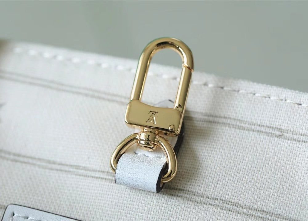1:1 Replica Louis Vuitton LV Onthego GM Monogram Giant And Raffia White/ Yellow Luxury Bag For Women M20815 - 41cm/16.1in
