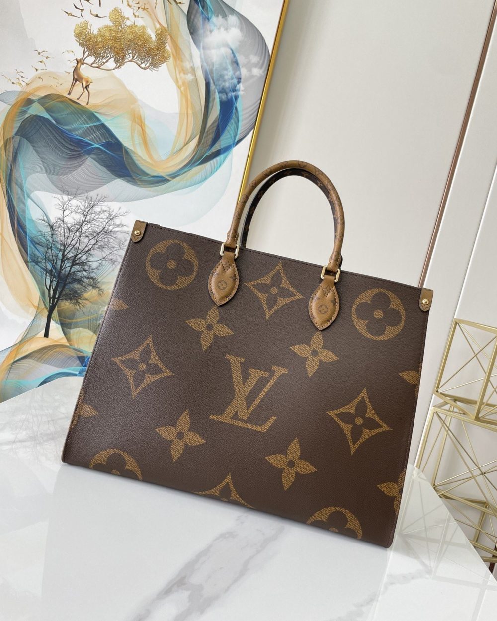 1:1 Replica Louis Vuitton LV OnTheGo GM Monogram Canvas Luxury Bag For Women M44576 - 16.1in/41cm