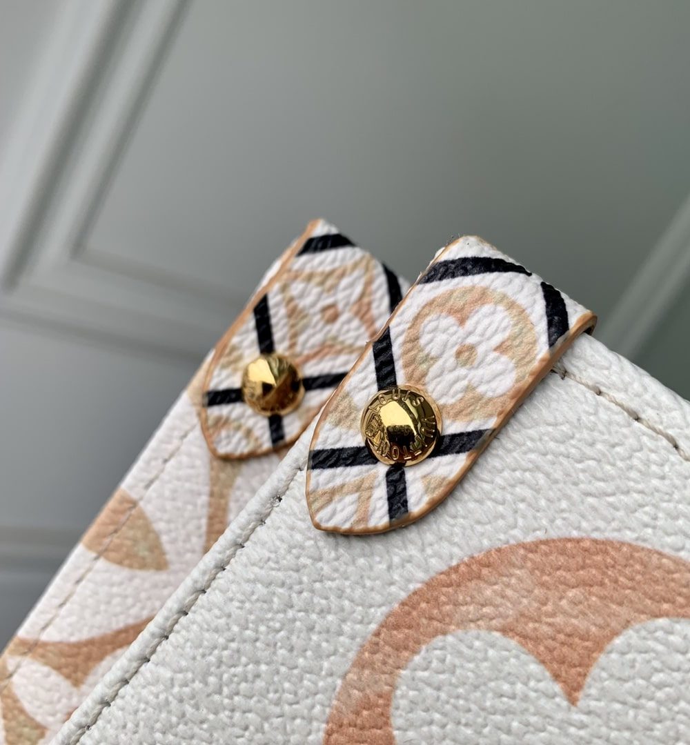 1:1 Replica Louis Vuitton LV OnTheGo MM Beige Essential Bag For Women M22975 - 35cm/ 13.8in