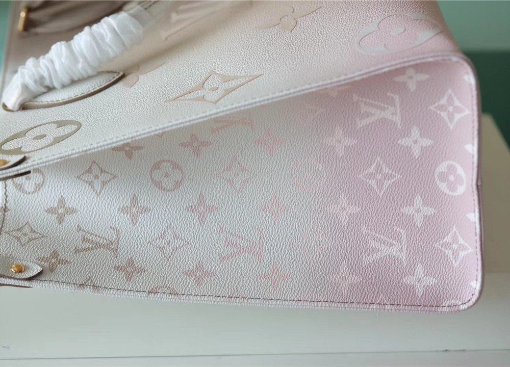 1:1 Replica Louis Vuitton LV Onthego MM Monogram Canvas Sunset Kaki Luxury Bag For Women M20510 - 13.8in/35cm