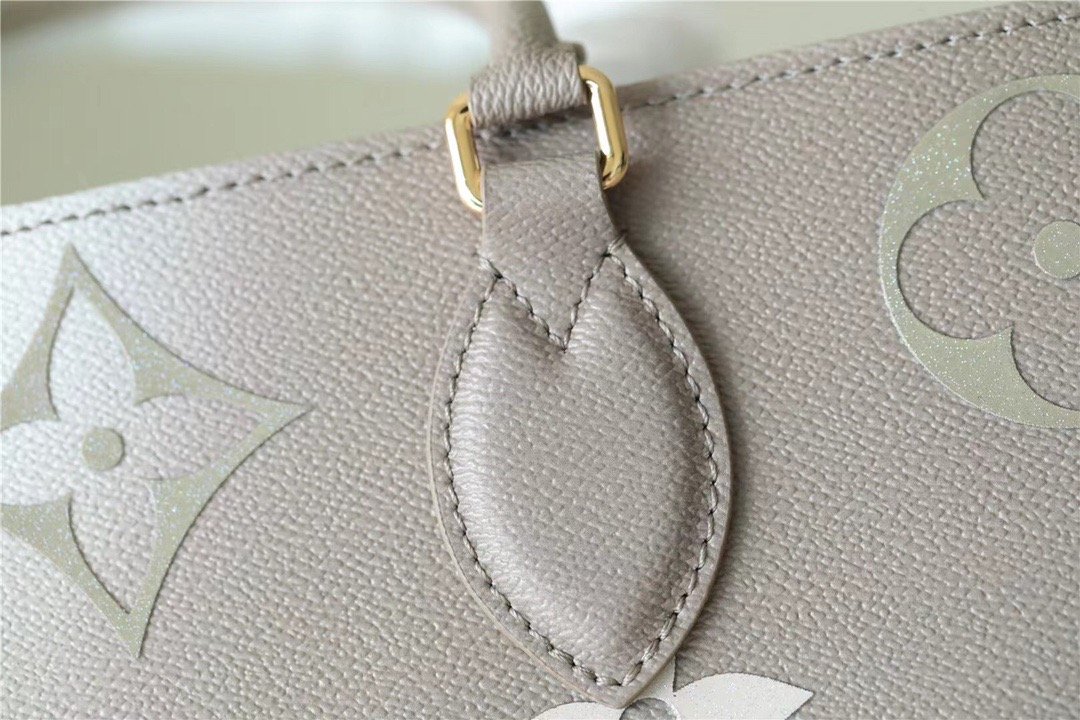 1:1 Replica Louis Vuitton LV Onthego MM Monogram Canvas Sunset Kaki Luxury Bag For Women M20510 - 13.8in/35cm - Image 6