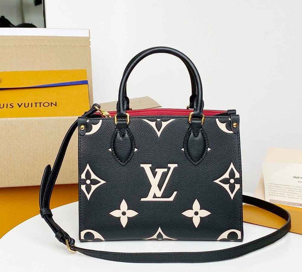 1:1 Replica Louis Vuitton LV OnTheGo PM Bicolor Monogram Empreinte Leather For Women M45659 -  9.8in/25cm