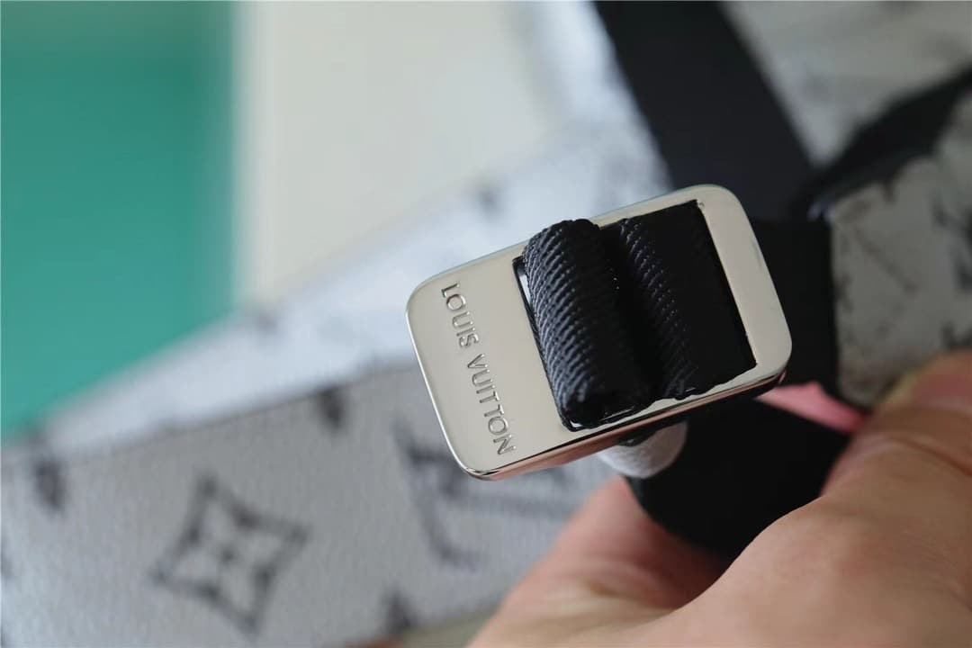 1:1 Replica Louis Vuitton LV Outdoor Sling Bag Taigarama Gunmetal Gray Unique Bag For Men - 8.3in/21cm - Image 8