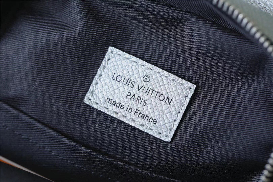 1:1 Replica Louis Vuitton LV Outdoor Sling Bag Taigarama Gunmetal Gray Unique Bag For Men - 8.3in/21cm - Image 4