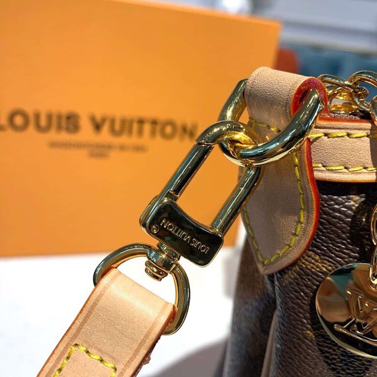 1:1 Replica Louis Vuitton LV Palermo PM Monogram Canvas Luxury Bag For Women M40145 - 11.6in/29.5cm - Image 7