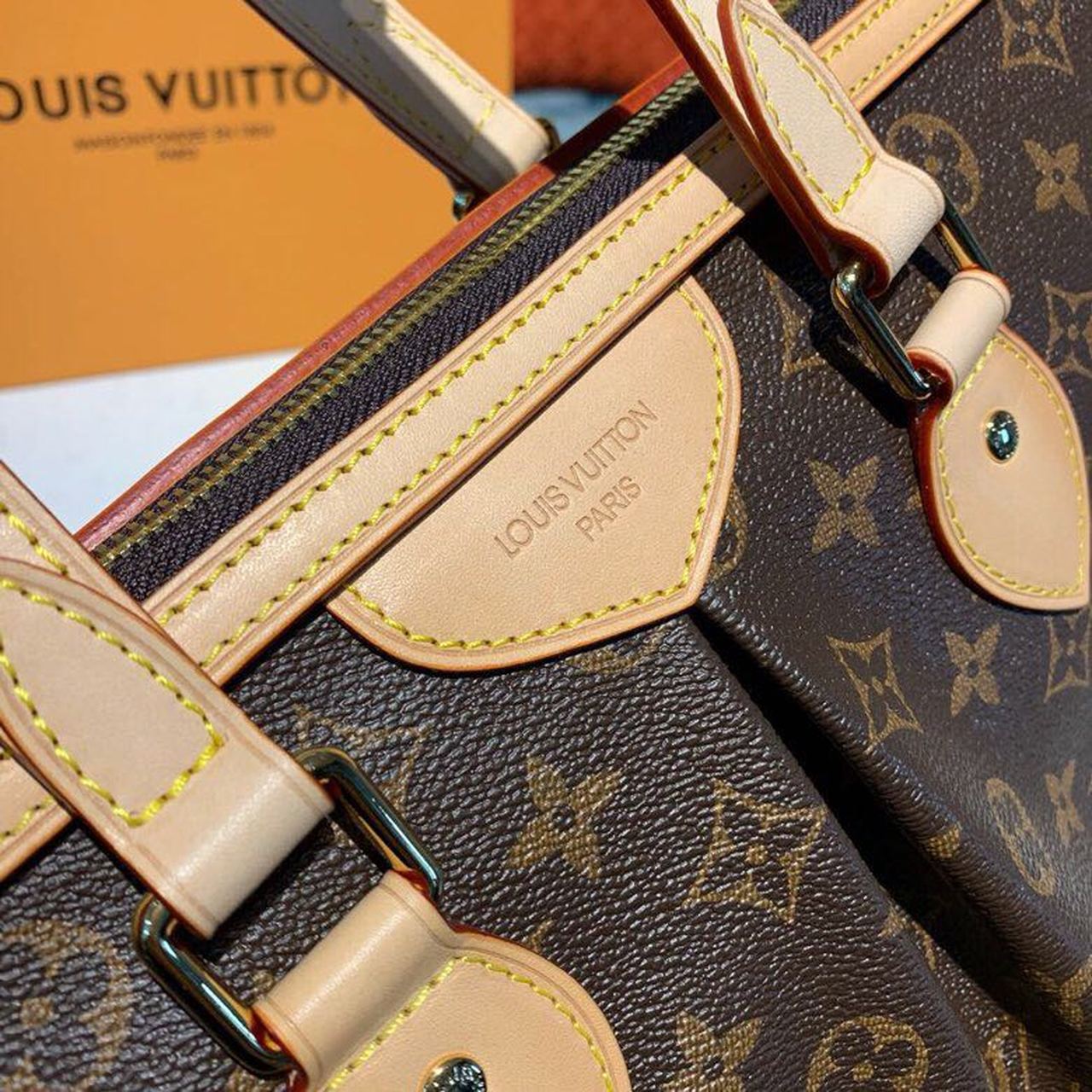 1:1 Replica Louis Vuitton LV Palermo PM Monogram Canvas Luxury Bag For Women M40145 - 11.6in/29.5cm - Image 4