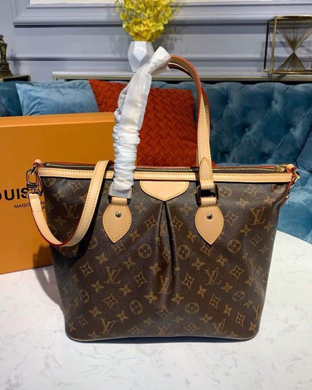 1:1 Replica Louis Vuitton LV Palermo PM Monogram Canvas Luxury Bag For Women M40145 - 11.6in/29.5cm