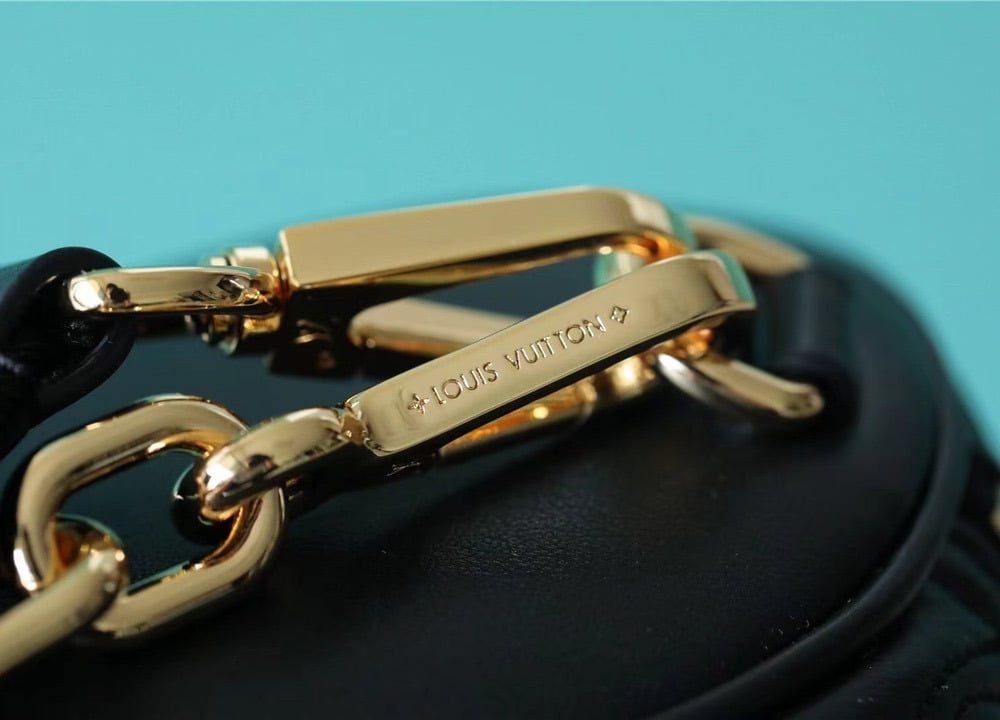 1:1 Replica Louis Vuitton LV Papillon BB Bubblegram Leather Black Luxry Bag For Women M59800 - 20cm