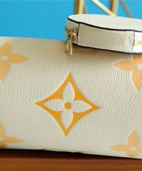 1:1 Replica Louis Vuitton LV Papillon BB Monogram Empreinte Beige Luxury Bag For Women - 7.9in/20cm