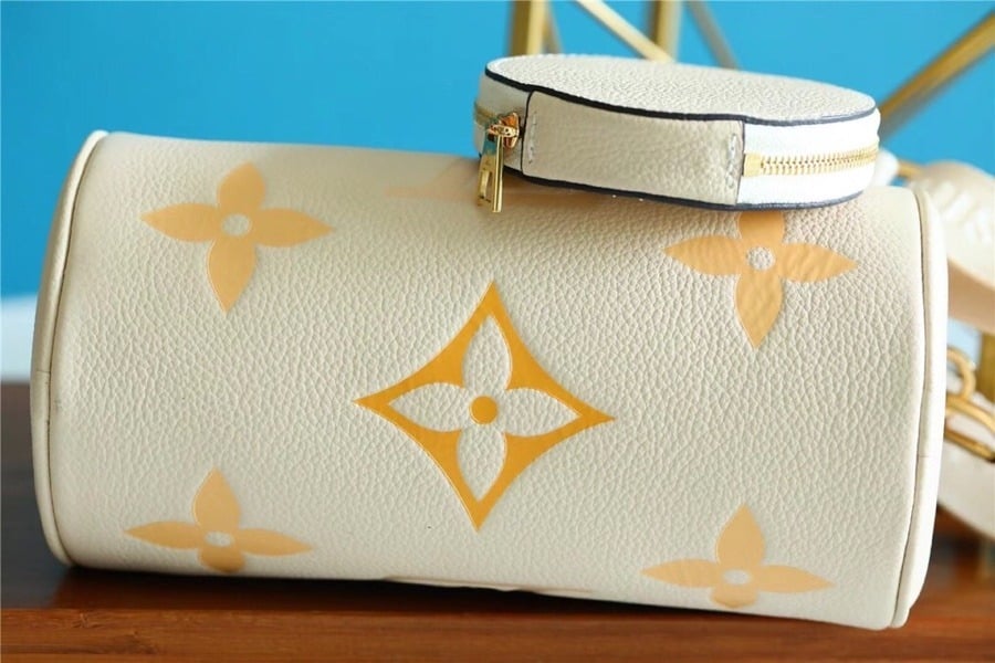 1:1 Replica Louis Vuitton LV Papillon BB Monogram Empreinte Beige Luxury Bag For Women - 7.9in/20cm - Image 3