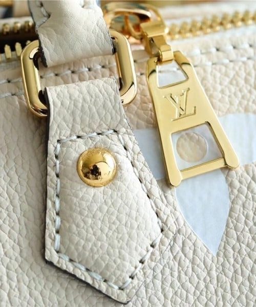 1:1 Replica Louis Vuitton LV Papillon BB Monogram Empreinte Beige Luxury Bag For Women - 7.9in/20cm