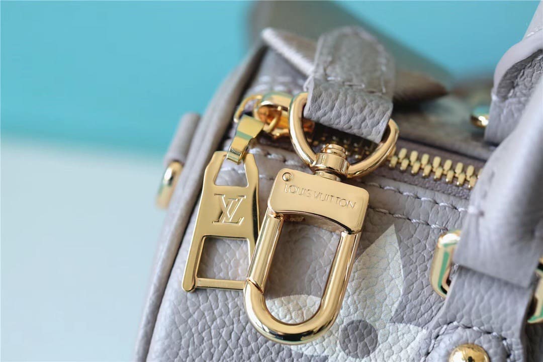 1:1 Replica Louis Vuitton LV Papillon BB Monogram Empreinte Tourterelle / Creme Beige Luxury Bag For Women M46031 - 7.9in/20cm - Image 5