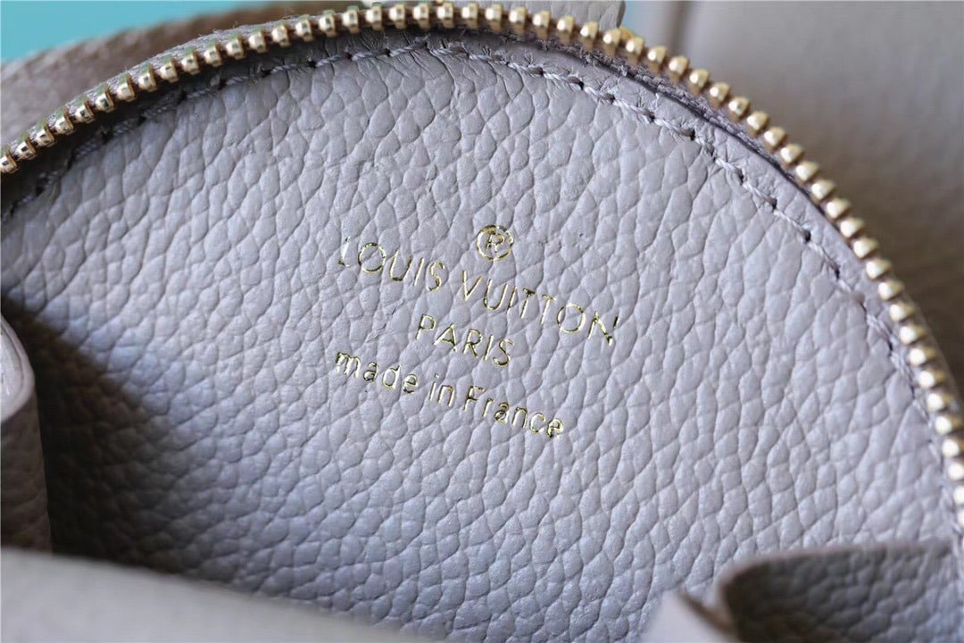 1:1 Replica Louis Vuitton LV Papillon BB Monogram Empreinte Tourterelle / Creme Beige Luxury Bag For Women M46031 - 7.9in/20cm - Image 9