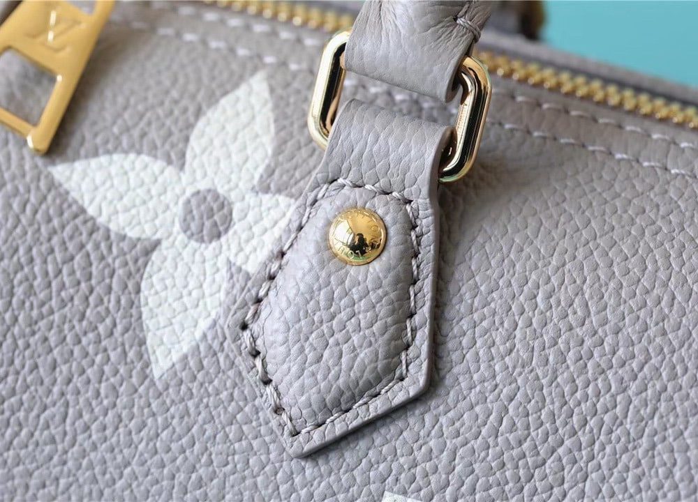 1:1 Replica Louis Vuitton LV Papillon BB Monogram Empreinte Tourterelle / Creme Beige Luxury Bag For Women M46031 - 7.9in/20cm