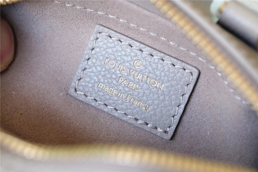 1:1 Replica Louis Vuitton LV Papillon BB Monogram Empreinte Tourterelle / Creme Beige Luxury Bag For Women M46031 - 7.9in/20cm - Image 6