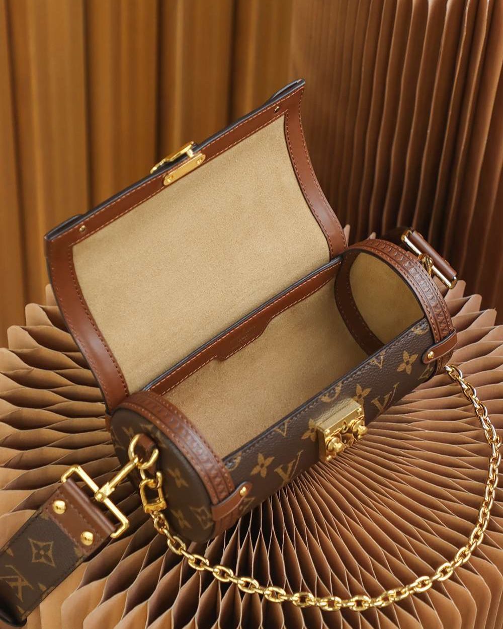 1:1 Replica Louis Vuitton LV Papillon Trunk Monogram Canvas Luxury Bag For Women M57835 - 19cm / 7.5in