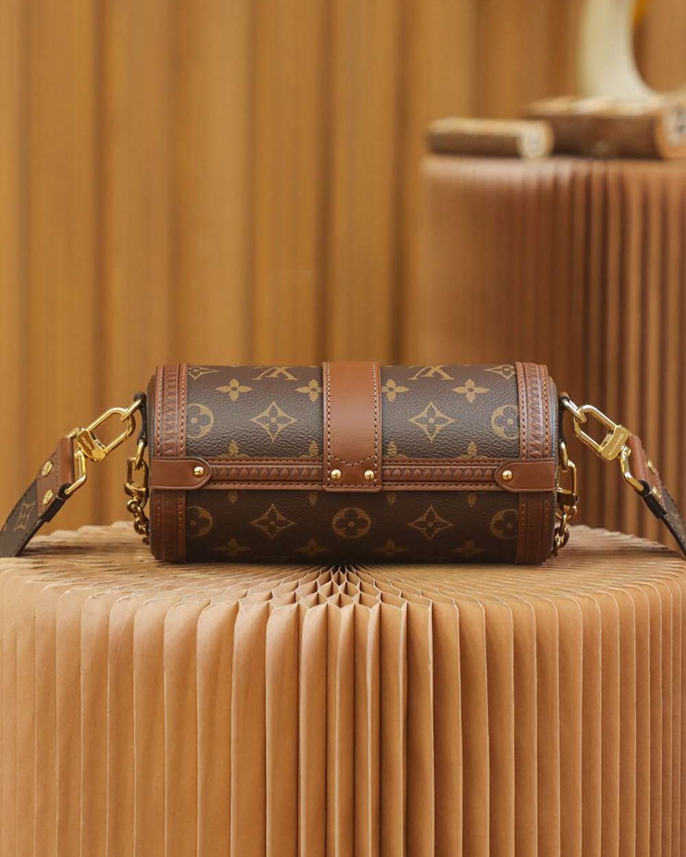 1:1 Replica Louis Vuitton LV Papillon Trunk Monogram Canvas Luxury Bag For Women M57835 - 19cm / 7.5in
